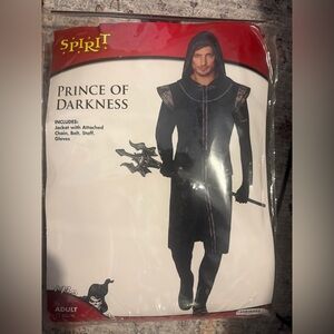 Spirit Prince of Darkness Men’s Costume - Black and Silver